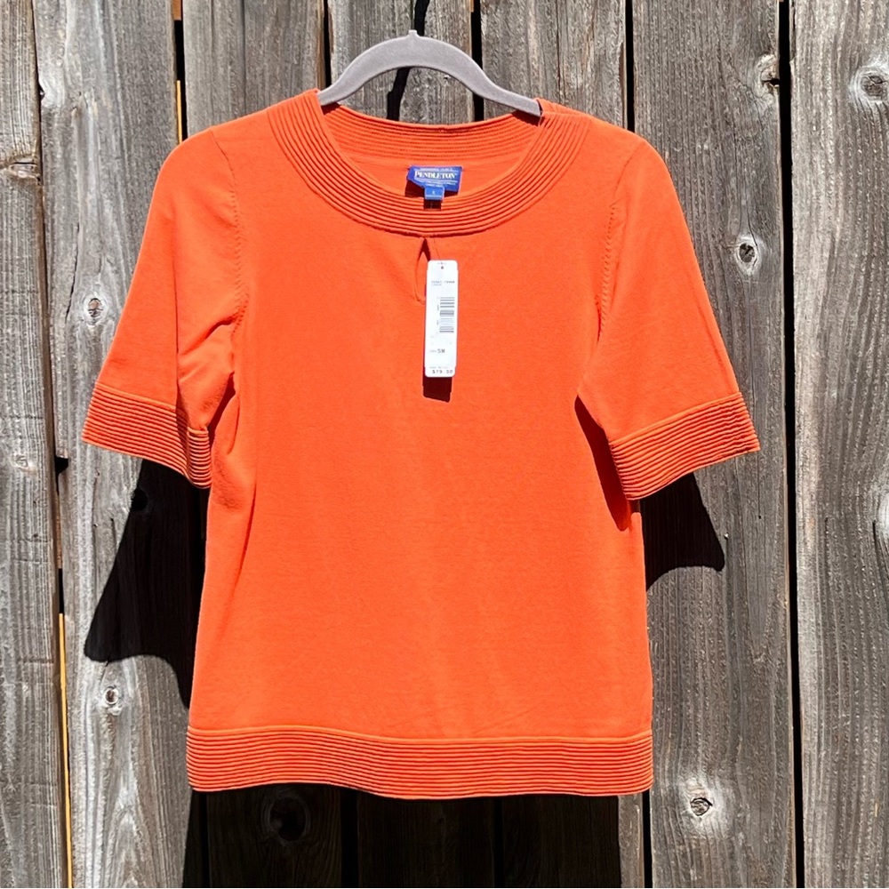 NWT Pendleton short sleeve sweater, size small